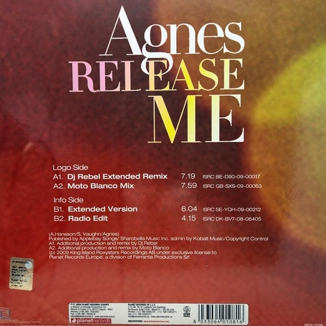 Agnes / Release Me [PLT215MIX] - 画像2