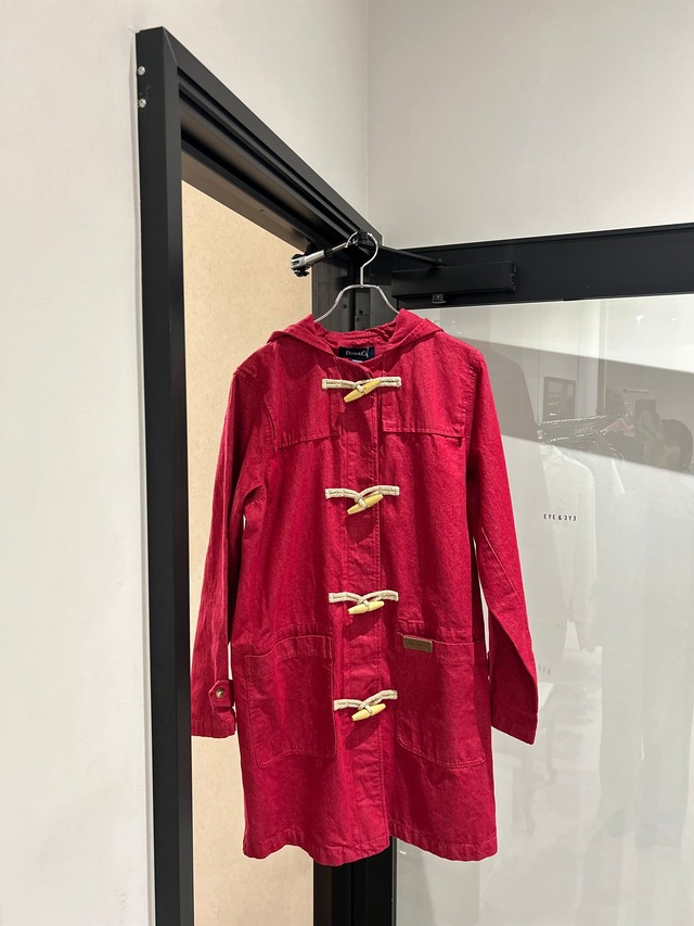 90s DENIM DUFFLE COAT