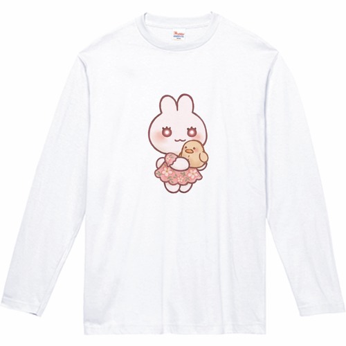 ひよこうさちゃん長袖コットンTシャツ(キッズ)