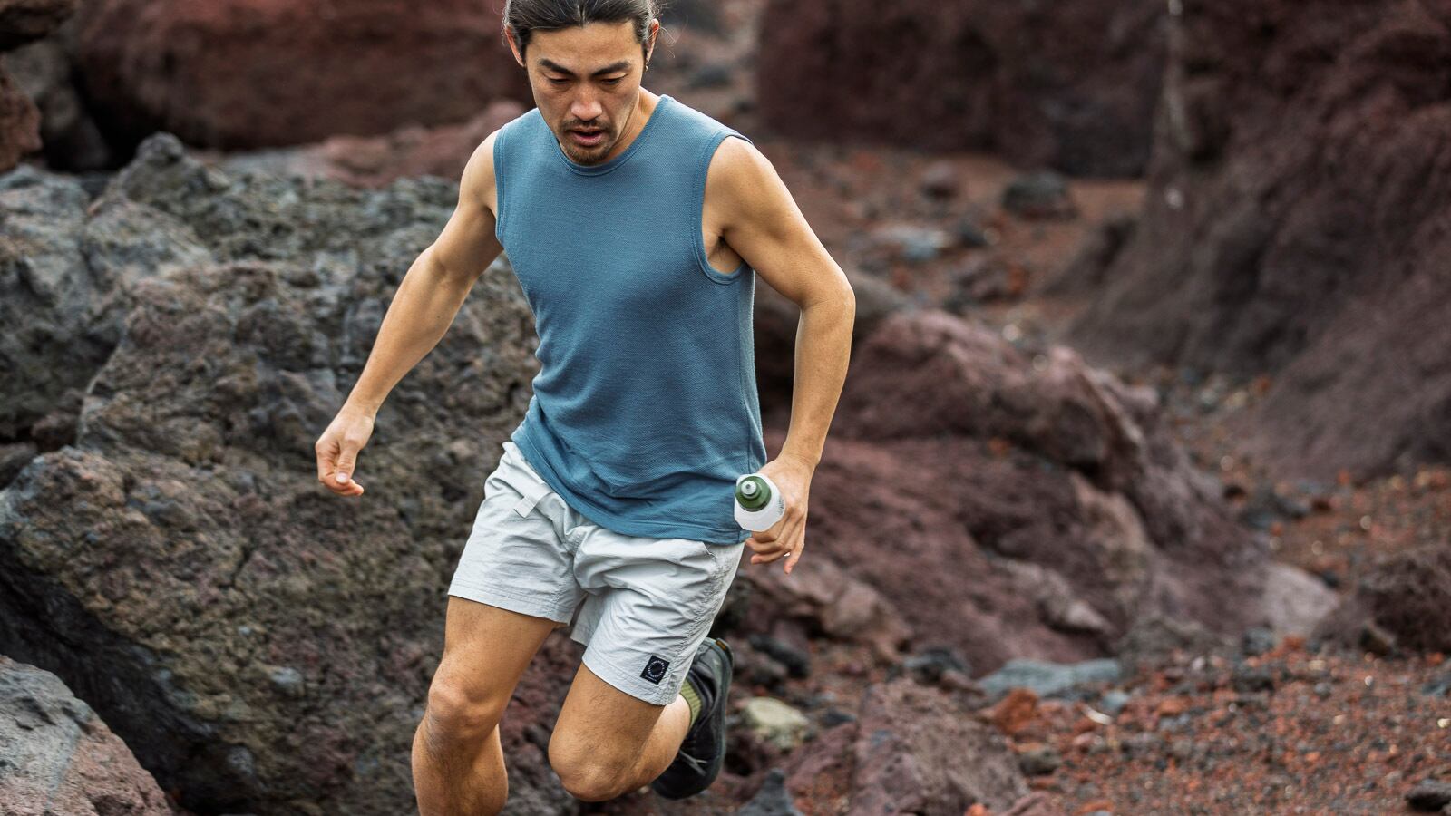山と道 / DF MESH MERINO SLEEVELESS（MEN） | st. valley house
