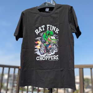 【 RATFINK（ ラットフィンク ) 】『 CHOPPERS 』Tシャツ / BLACK〚アメリカン雑貨 アメトイ〛