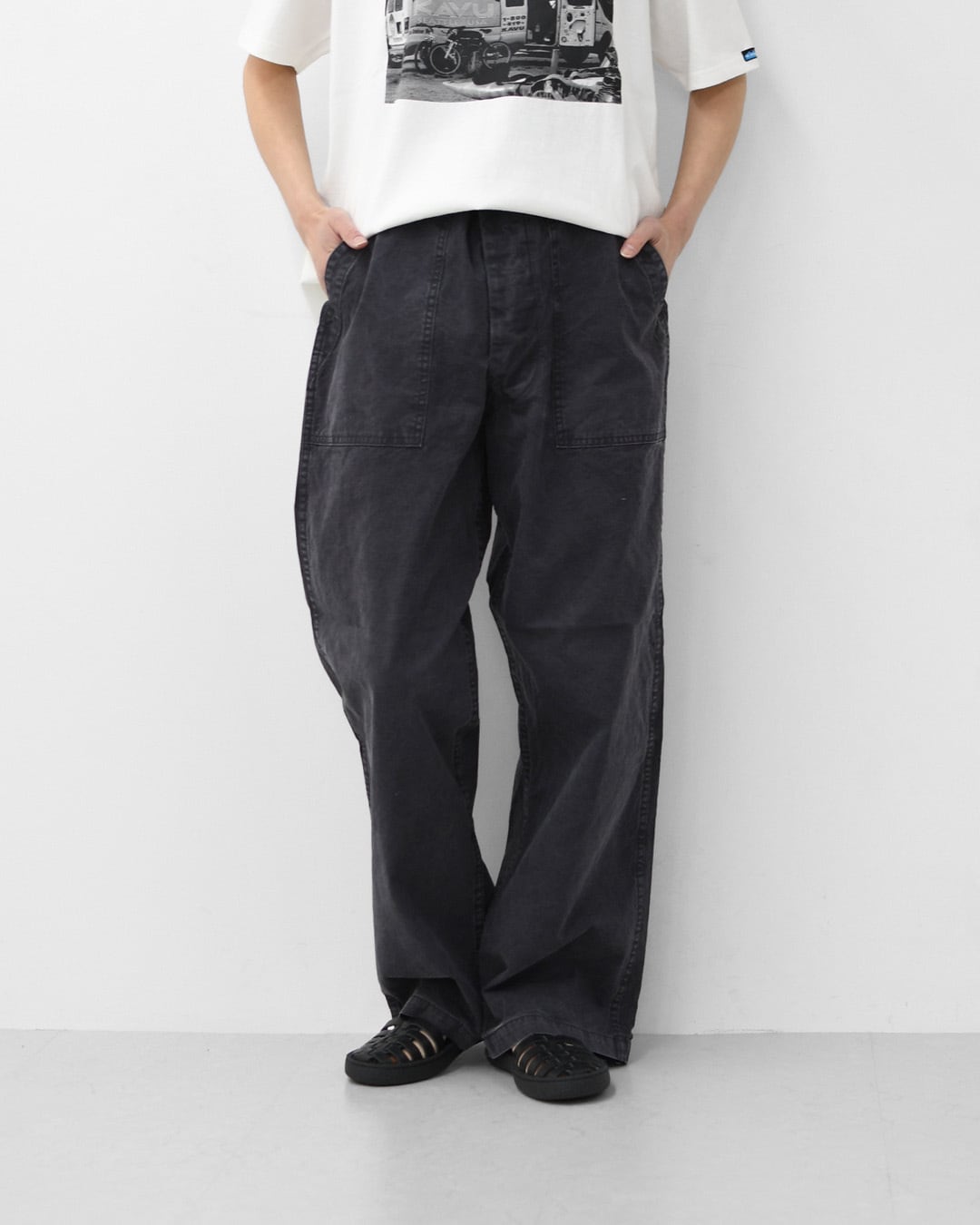 orslow [オアスロウ] SUMMER FATIGUE PANTS - BLACK -[01-5103-M61