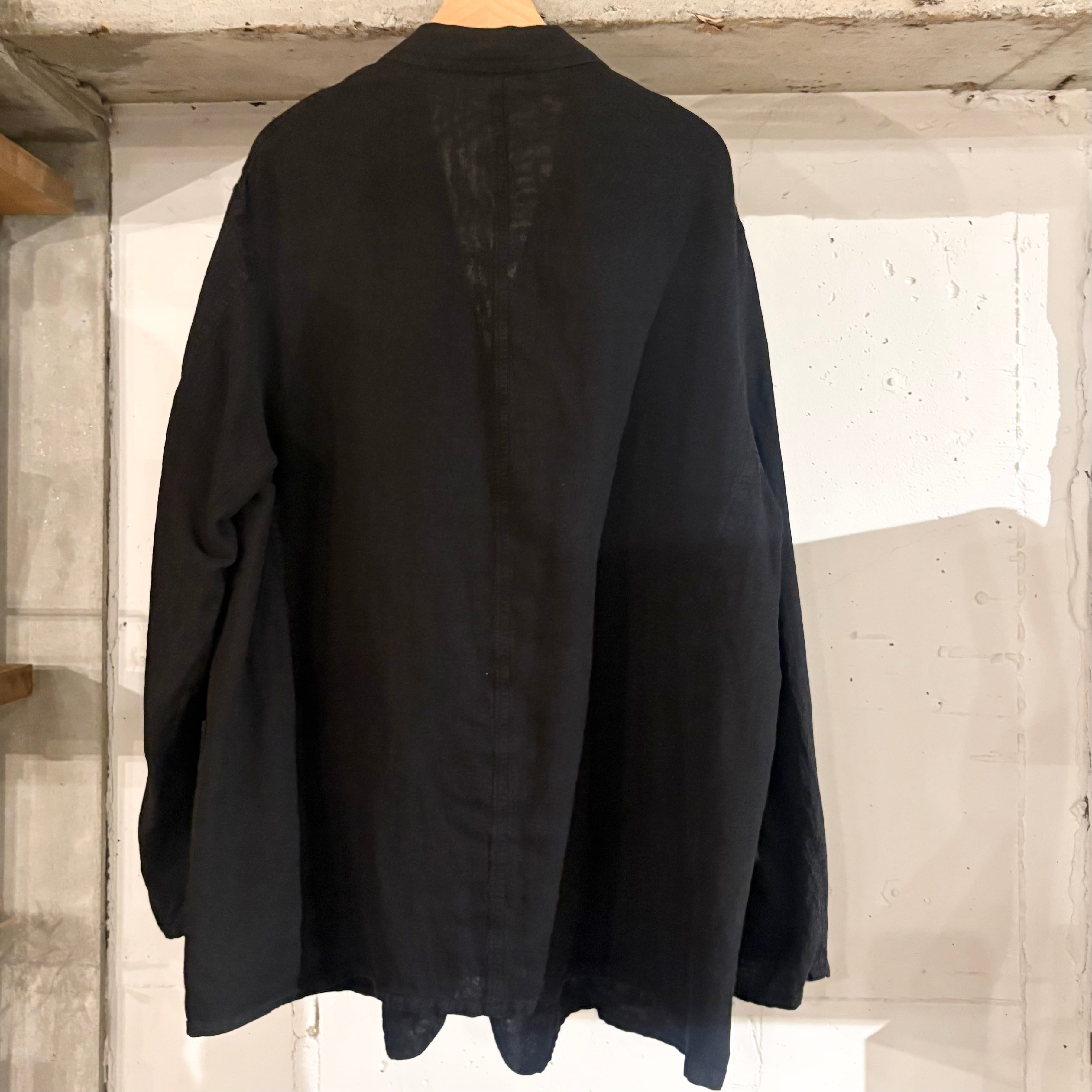 COMOLI(コモリ) シルクコットン ジャケット (D01-01022) FADE BLACK