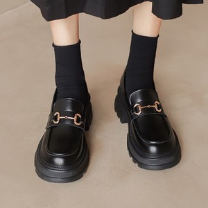 厚底　ローファー　２color