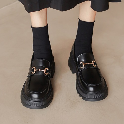 厚底 ローファー 2color