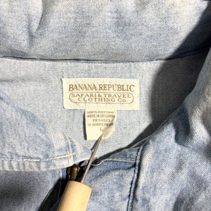 vintage 1980’s BANANA REPUBLIC denim bomber jacket