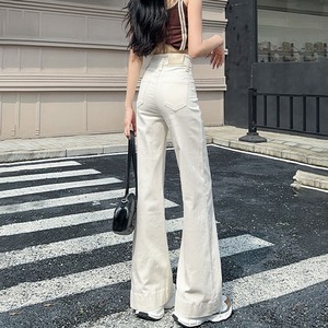 フレア デニム パンツ レディース 韓国 ジーンズ きれいめ カジュアル 大人 アメカジ 美脚 細見え ハイウエスト フレアデニム 体型カバー 大人可愛い 大人女子