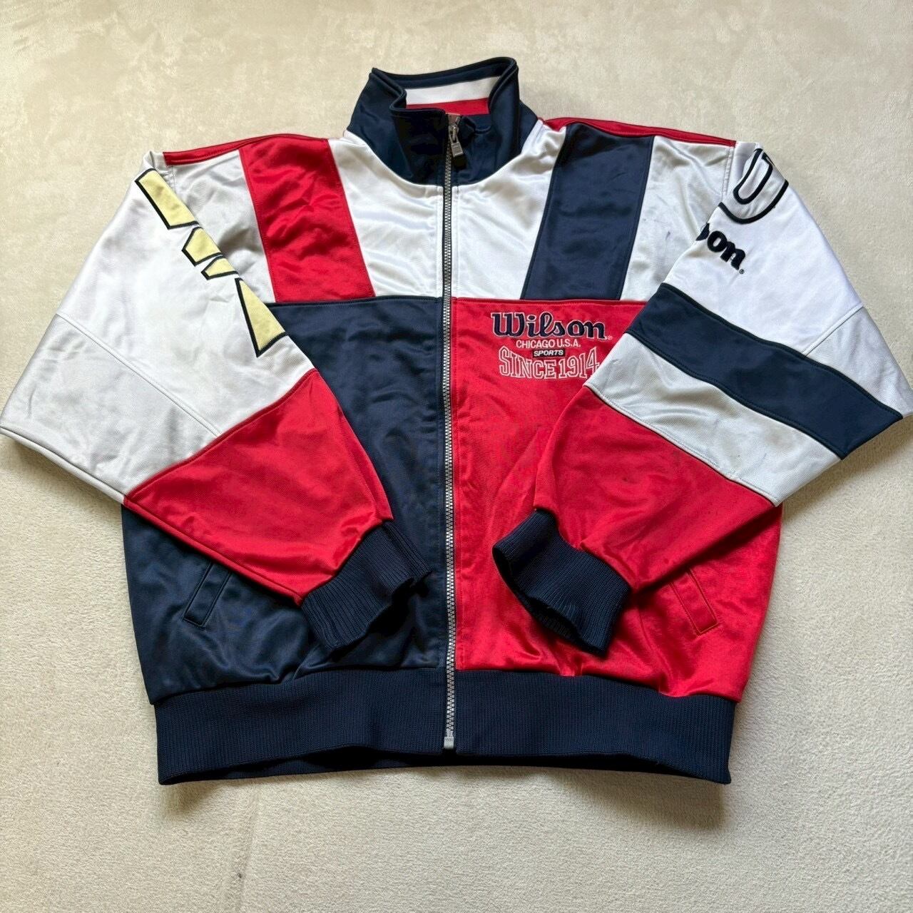 adidas銀タグ 90s ナイロンジャケット　RUN DMC着　ヴィンテージ 90s adidas track jacket 