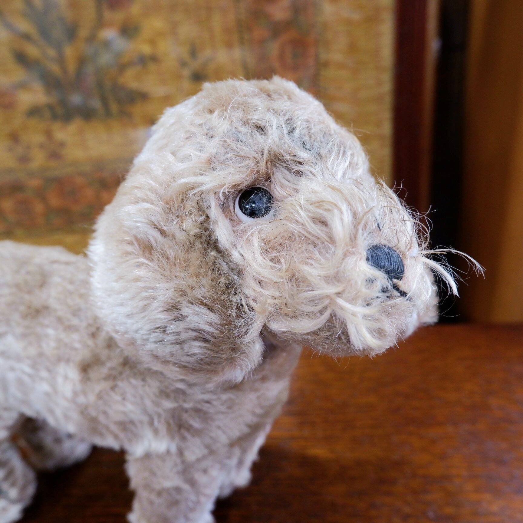 ドイツ シュタイフ ヴィンテージ 丸っこいイヌのぬいぐるみ 犬 ころころ 注目ショップ ブランドのギフト