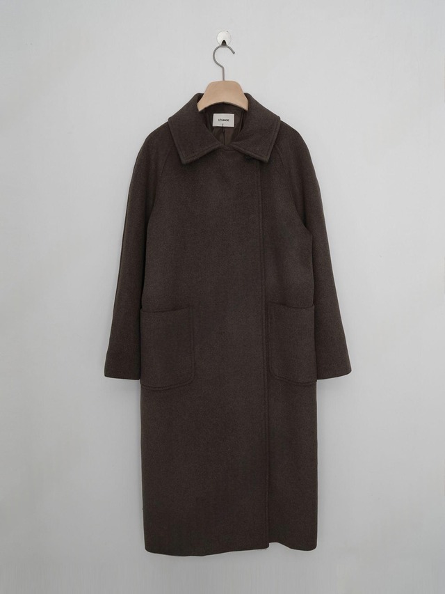 Minimal Collar Long Coat