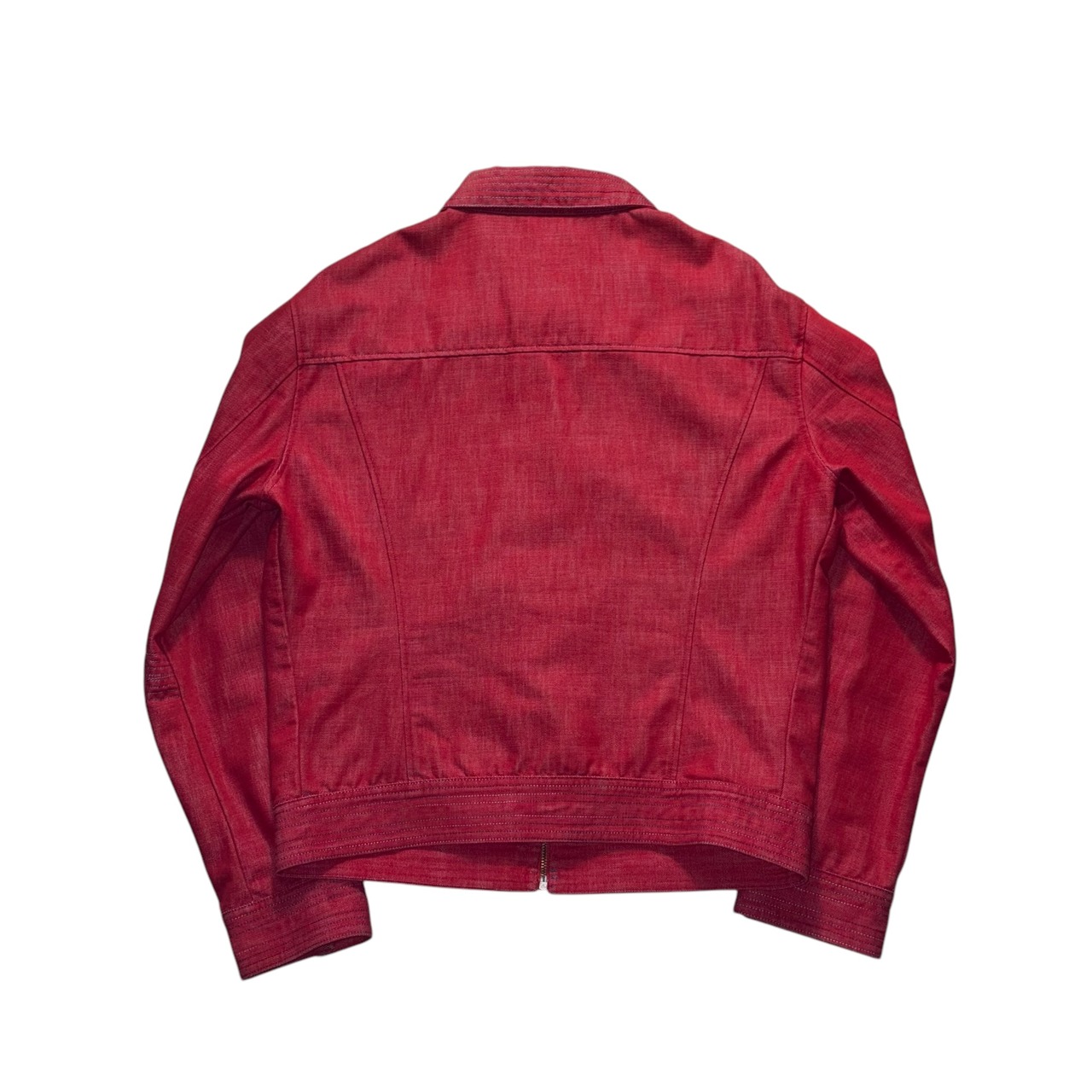 vintage VERSACE JEANS COUTURE red denim blouson