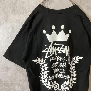 STUSSY crown world tour logo  T-shirt size M 配送A
