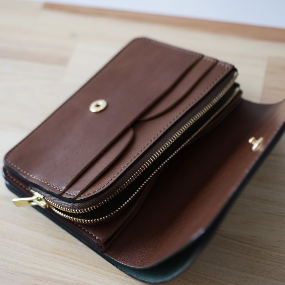 forme/Short Wallet (Cordovan×DOUBLE) -Black×Brown- | TheWeft