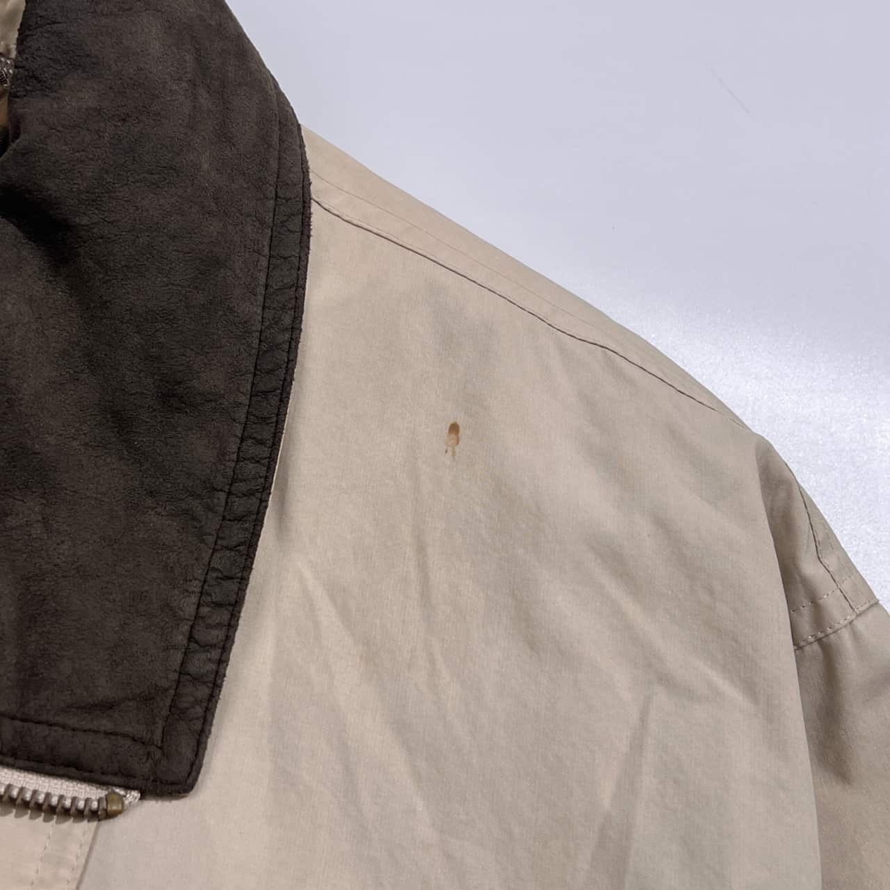 90s BURBERRY バーバリー 中綿ライナー付き ジャケット ハーフコート L/ベージュ系 メンズ ビンテージ