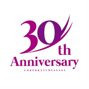 未来へ吹く風の30周年ロゴ