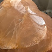 ピーチムーンストーンハート*231158*天然石ハート型*天然石インテリア*置き物*インテリアストーン