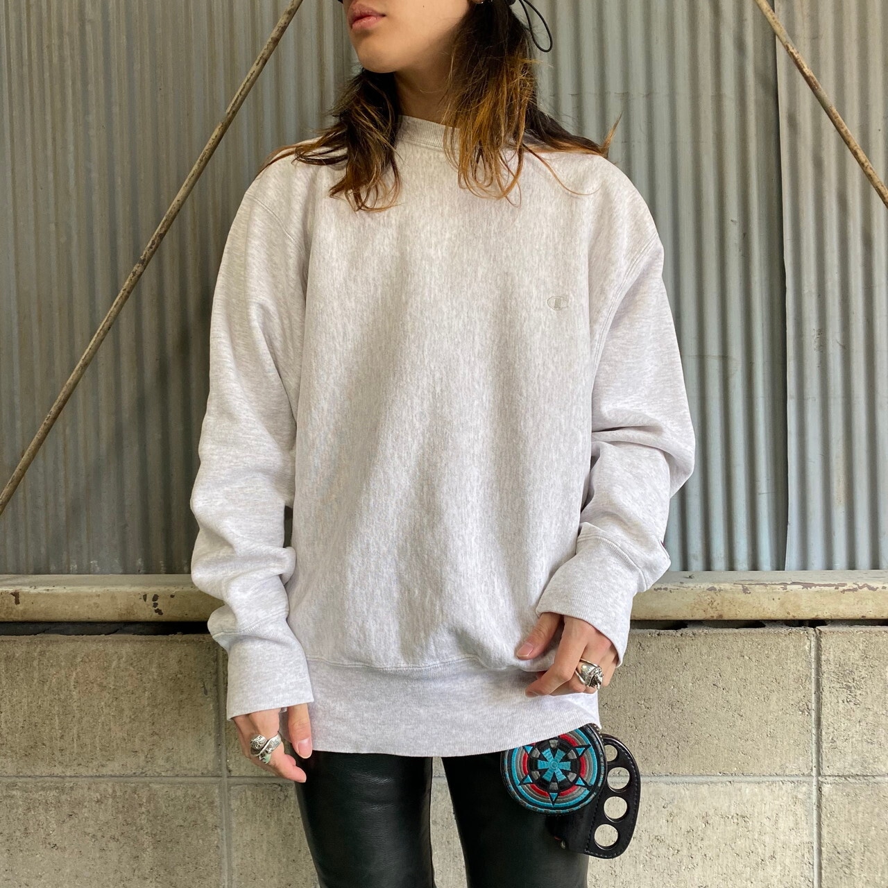 90年代 チャンピオン 刺繍タグ リバースウィーブ メンズXL 古着 USA製 