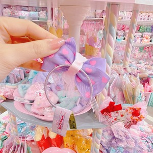 【F7】65-116ぽんぽんリボンヘアゴム