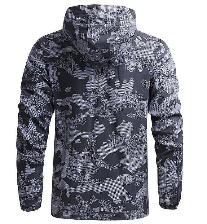 タクティカルジャケット メンズ ウインドブレーカー 上 フード脱着 撥