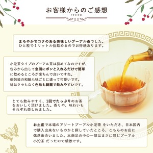 選べる小沱茶 花びら入りプーアル茶 10包入り