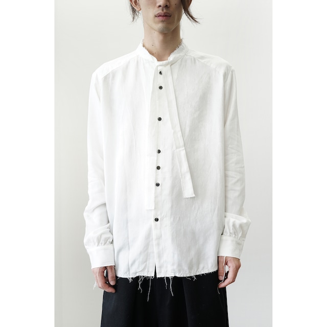 [kujaku] (クジャク) 2023SS shion shirt (white)