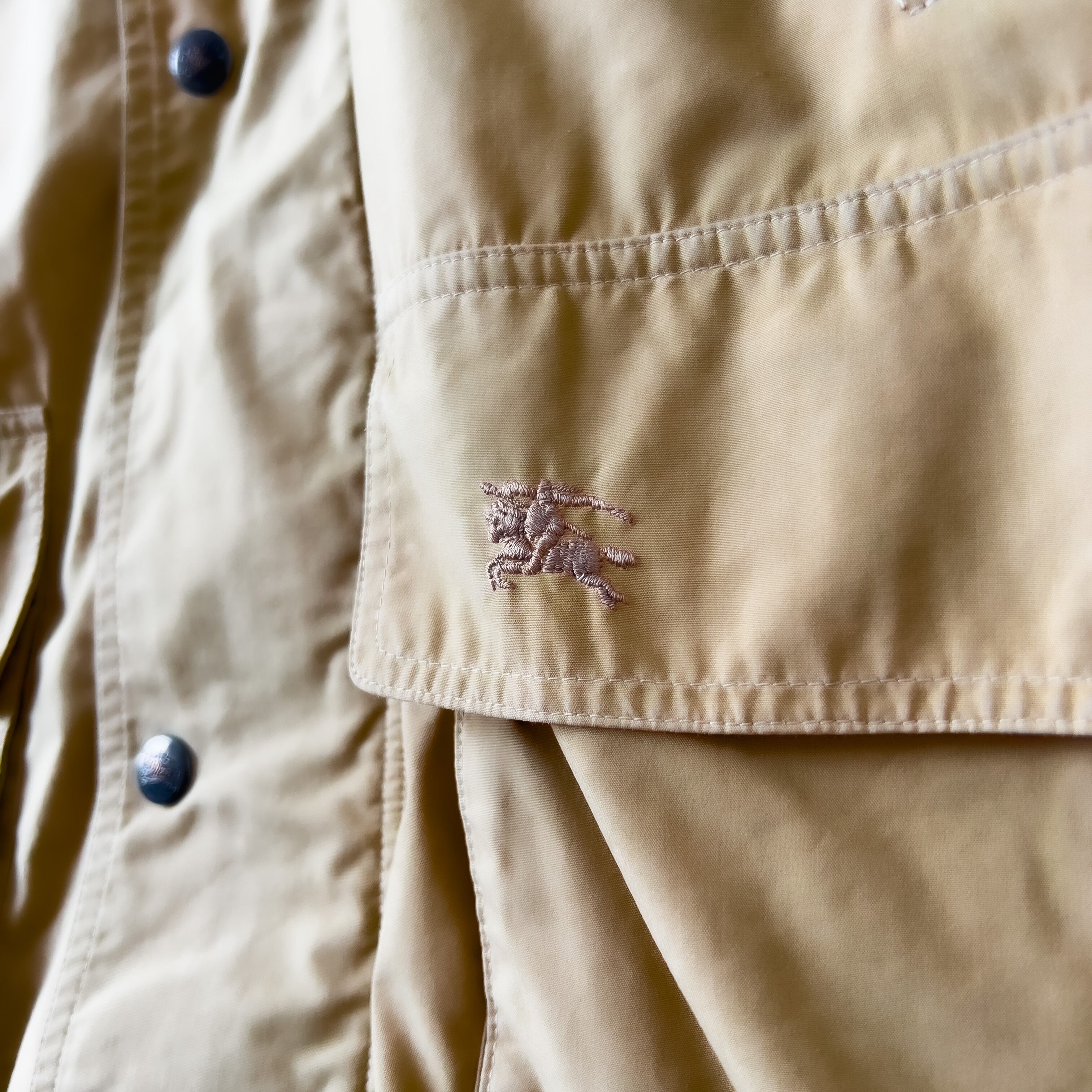 90s “burberrys” made in England fooded field coat バーバリー 英国