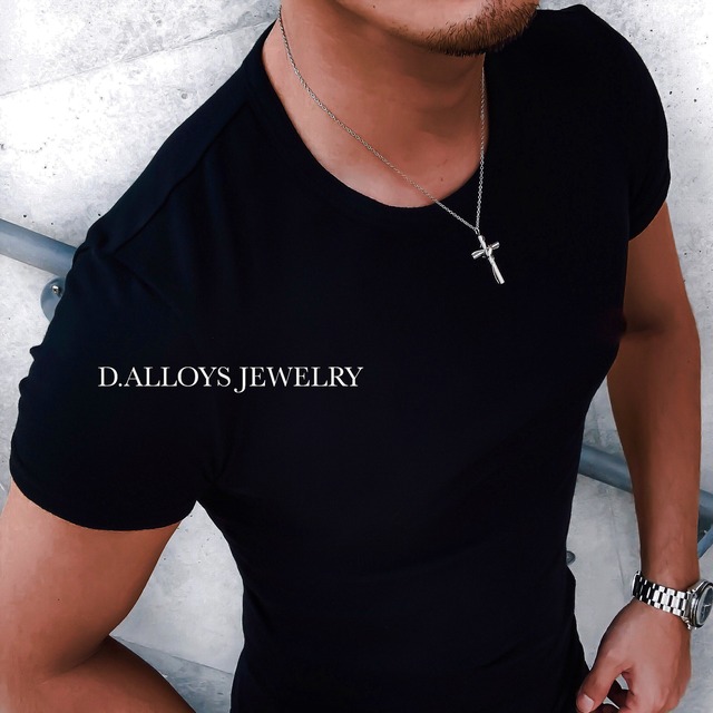 Cross & Ring Necklace【SILVER】