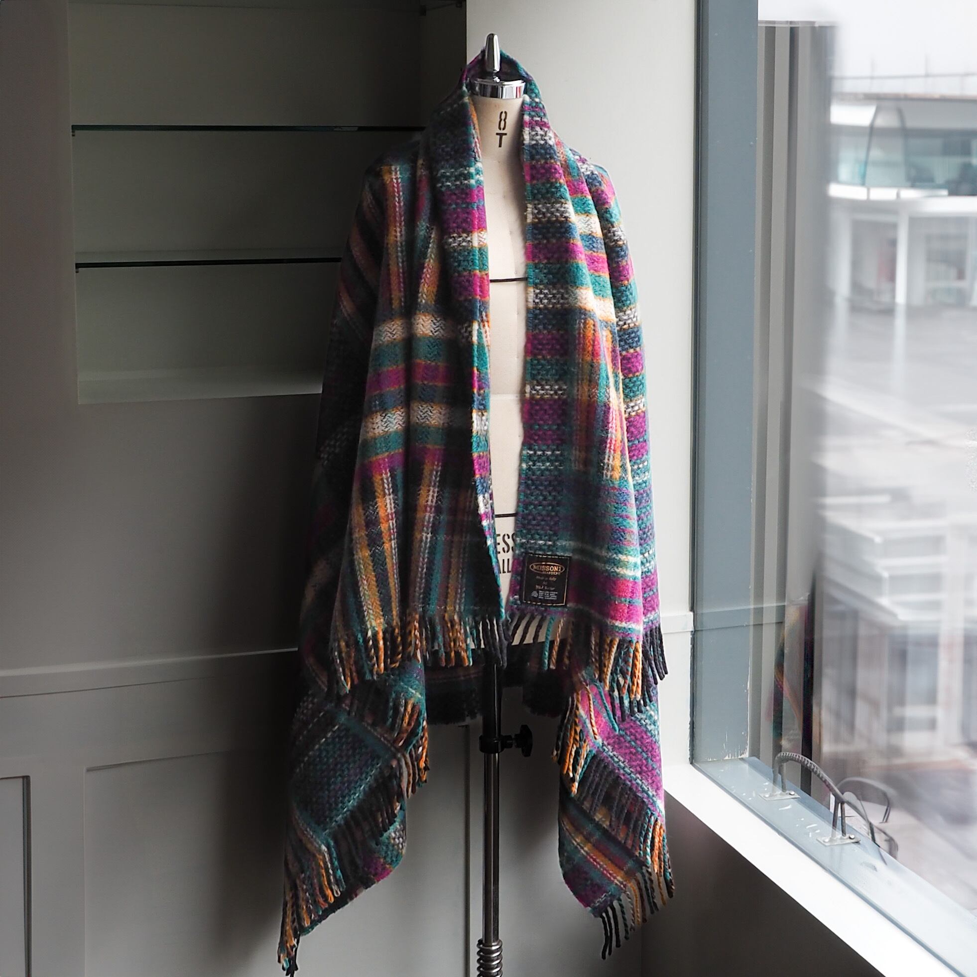80-90s Missoni Masters by T&J Vestor Throw Blanket