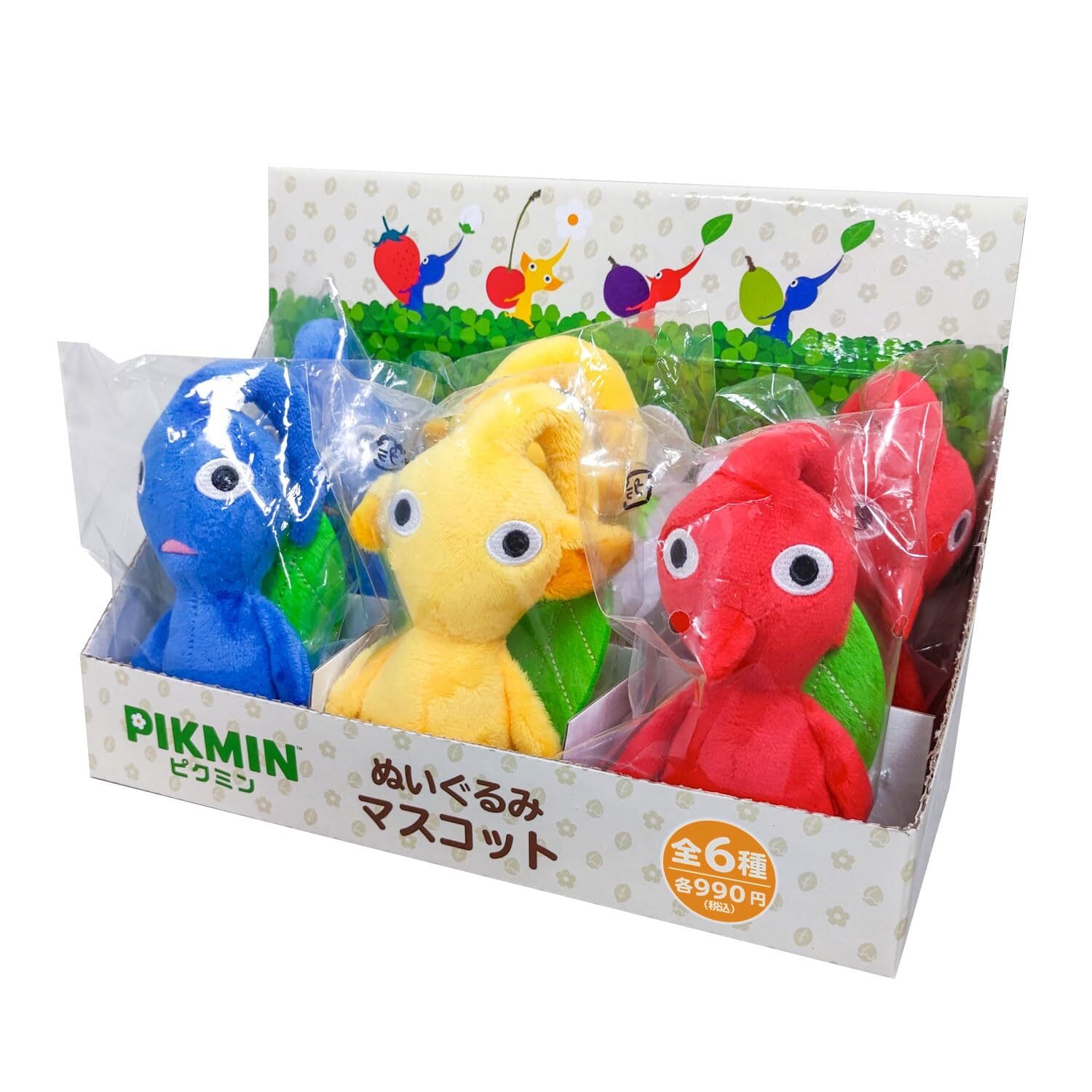三英貿易 ピクミン ぬいぐるみマスコット アソートBOX W5.5×D10×H13cm