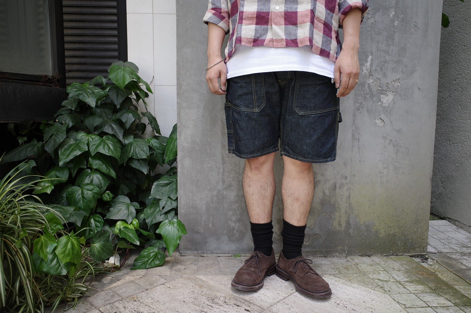 大得価限定SALE】 SASSAFRAS - SASSAFRAS Fall Leaf Pants 1/2 Denim