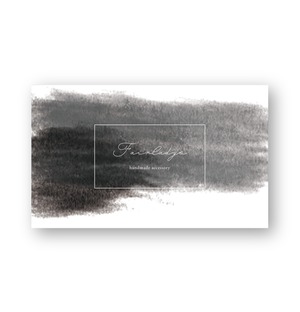 水彩・ブラック ｜ アクセサリー台紙 ｜ cd_00255_N