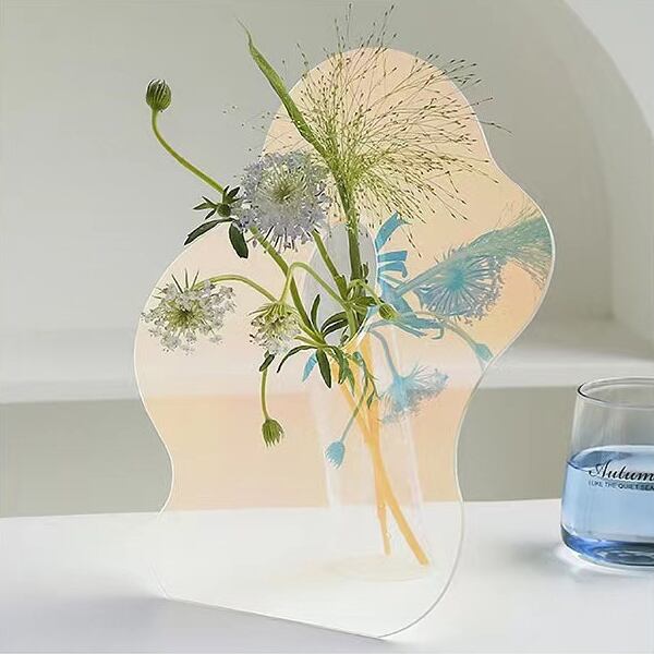 北欧風 クリエイティブな透明アクリル製 花瓶 フラワースタンド