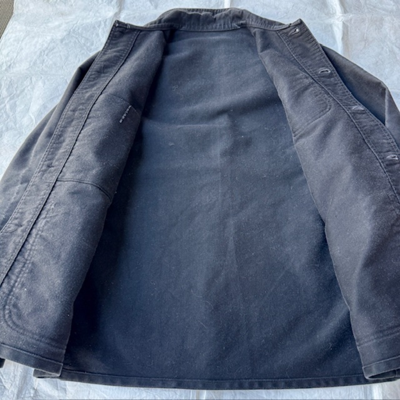 French ブラックモールスキンジャケット 50s〜 画像6