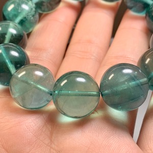 美しいブルーグリーンフローライト・ブレスレット