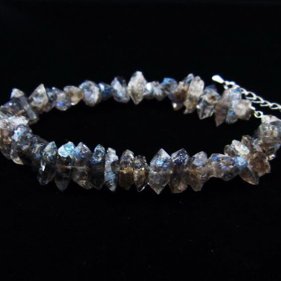 オイルインクォーツ ブレスレット 石油入り水晶 ブレス 一点物 おまかせ便 111-33523