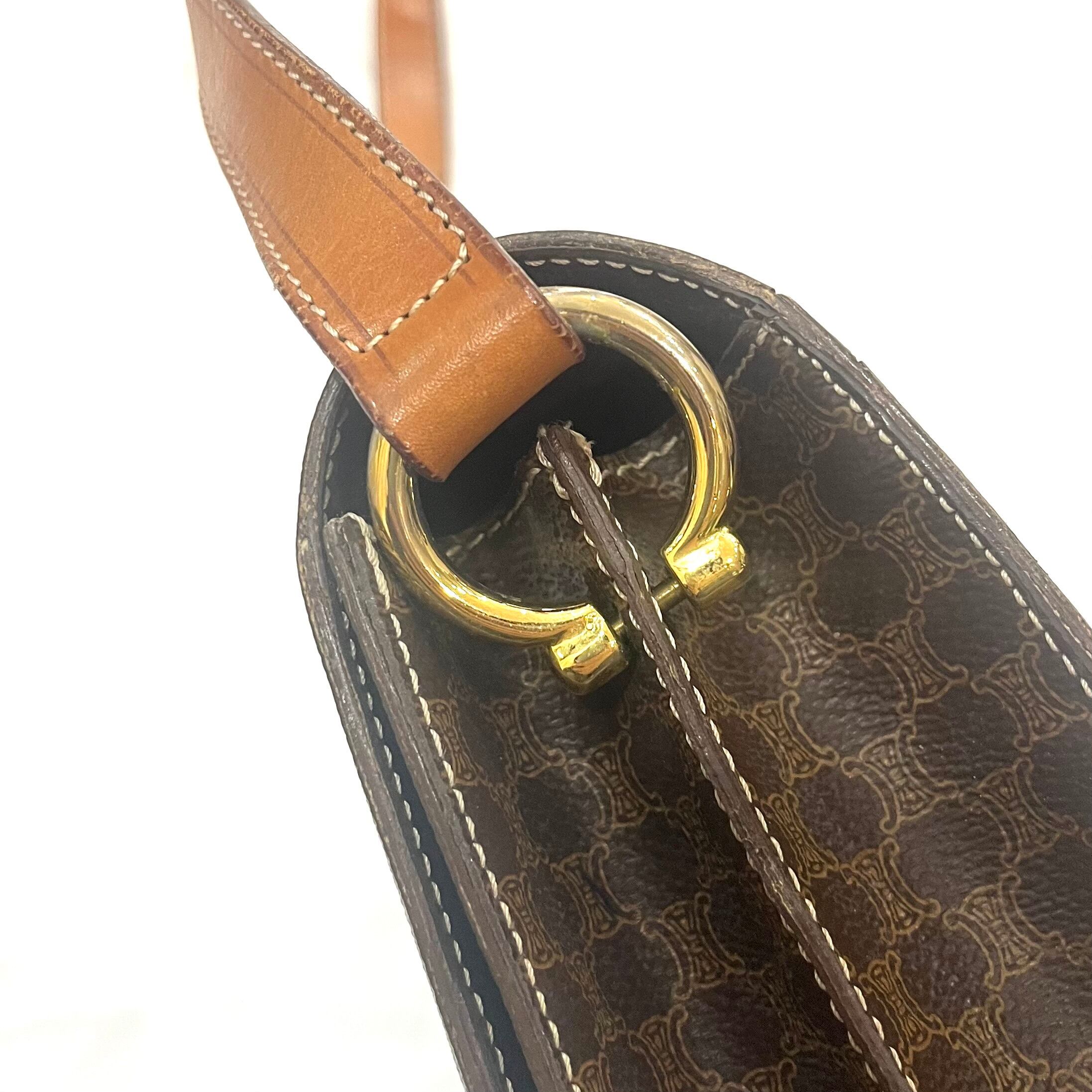 CELINE】2270 ヴィンテージセリーヌ マカダム柄 D金具フラップ