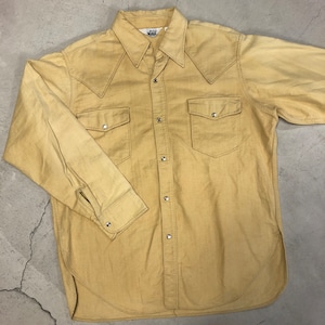 1970'S WOOLRICH BEIGE CHAMOIS SHIRT