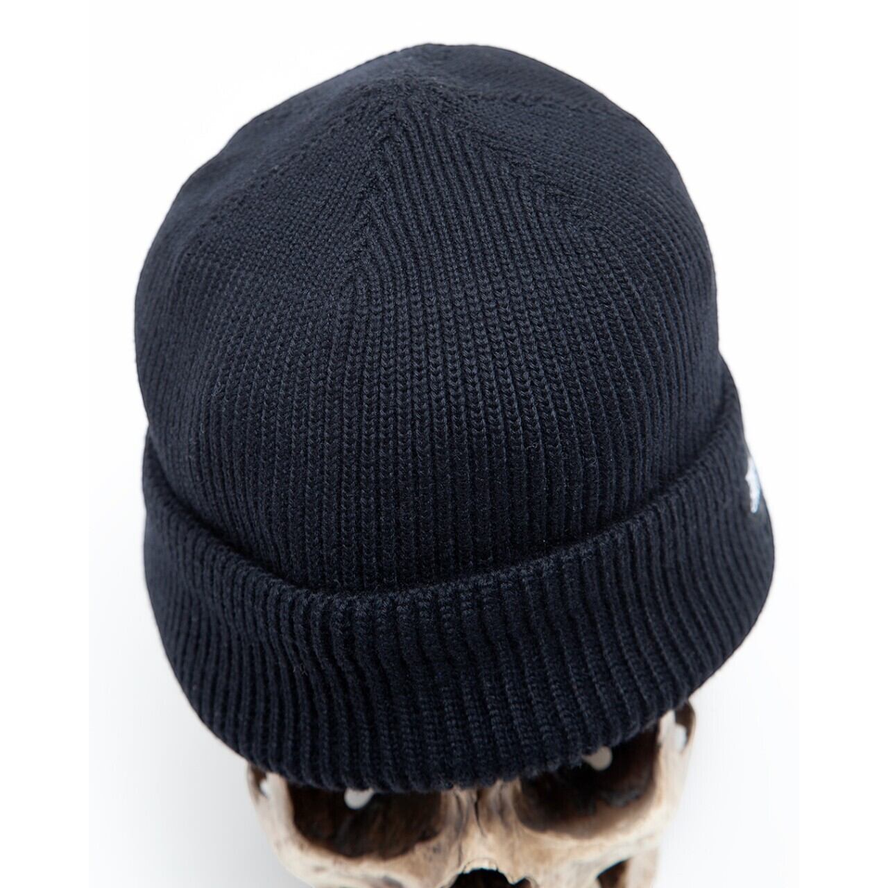 【ヨーロッパ買付品】縮絨ウール100% ニットプフ ネイビー 小 THE CORONA UTILITY / CORONA・NAVY UTILITY WATCH Wool - コロナ