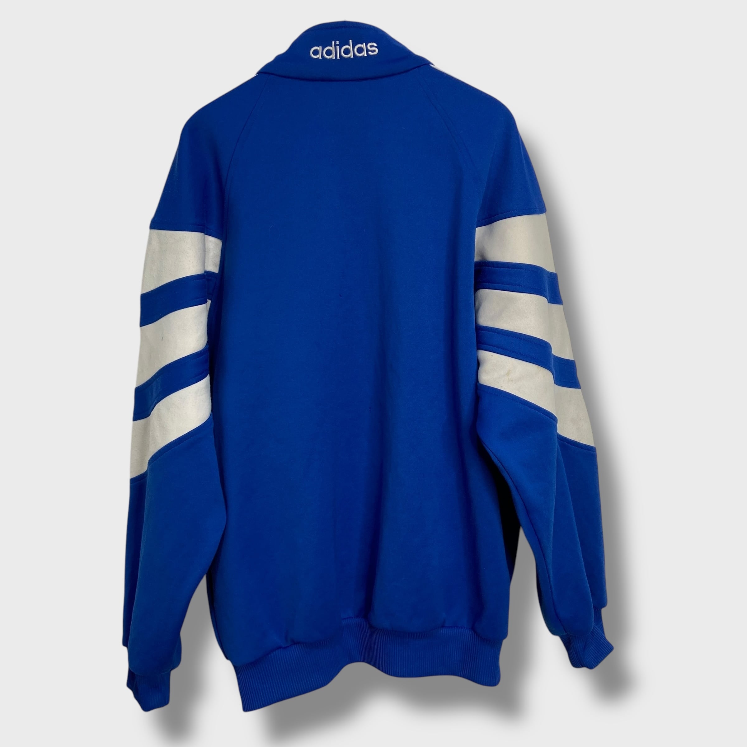 90s adidas トラックジャケット ジャージ M トレフォイル 青 | 古着屋 Uan