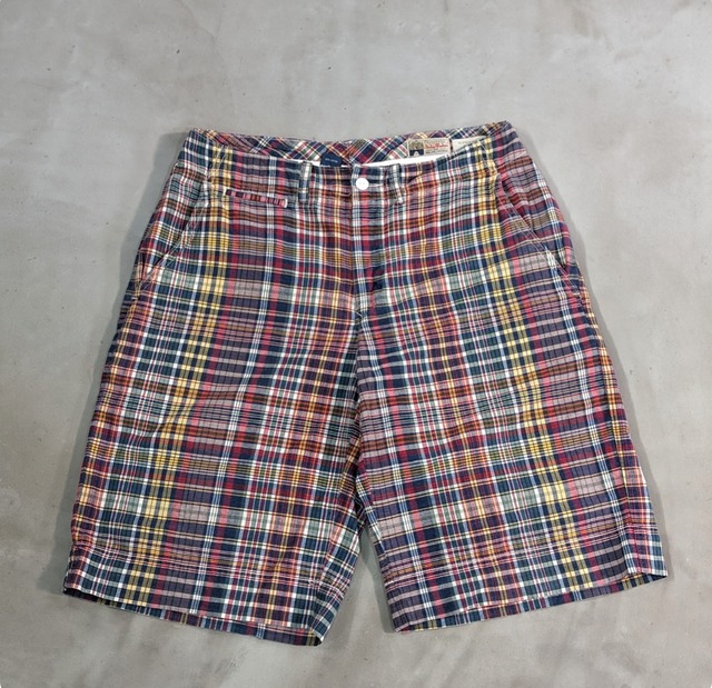 90s ralph lauren "breeker fit" check short 小岩店