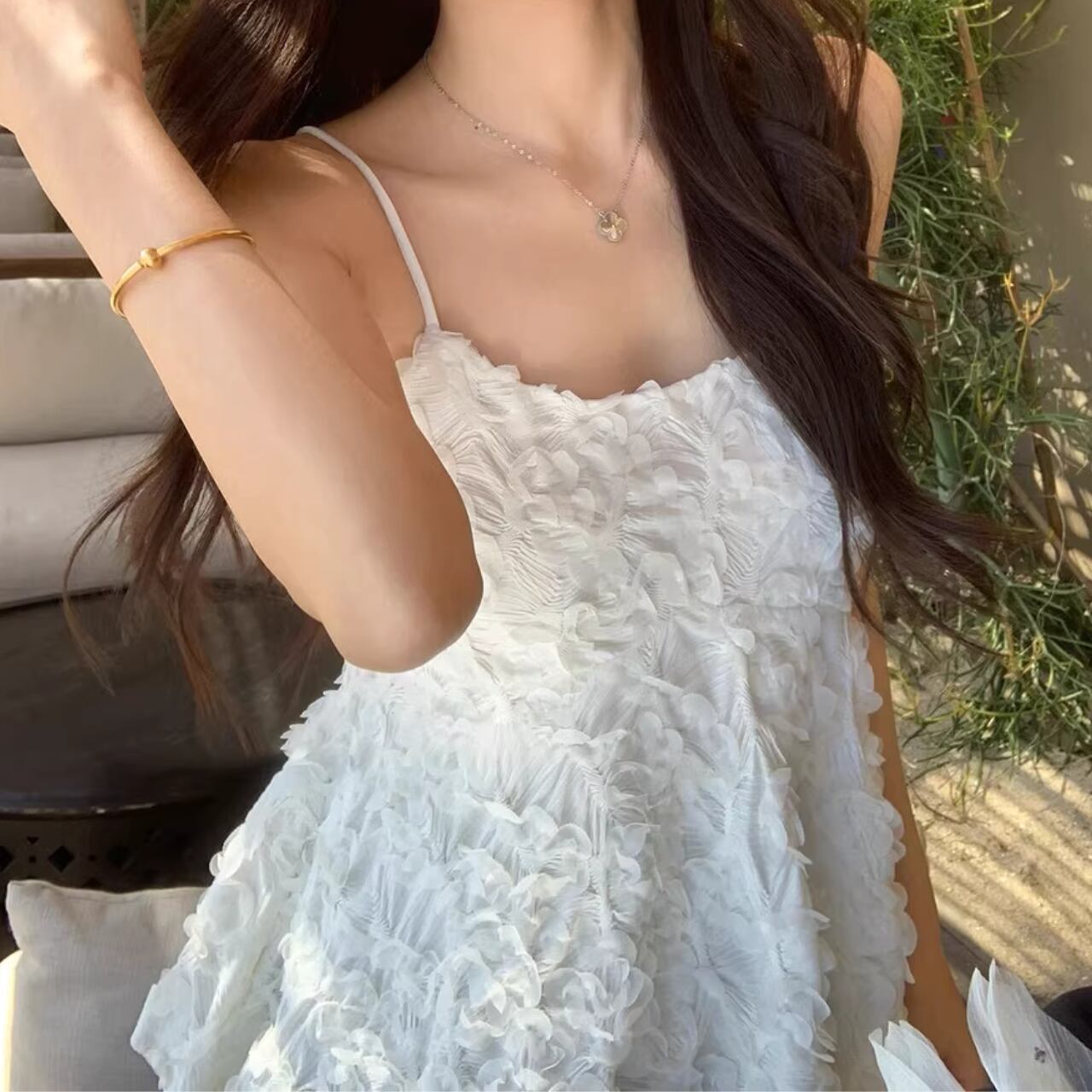 フラワー ペプラム キャミソール 3412903/2color