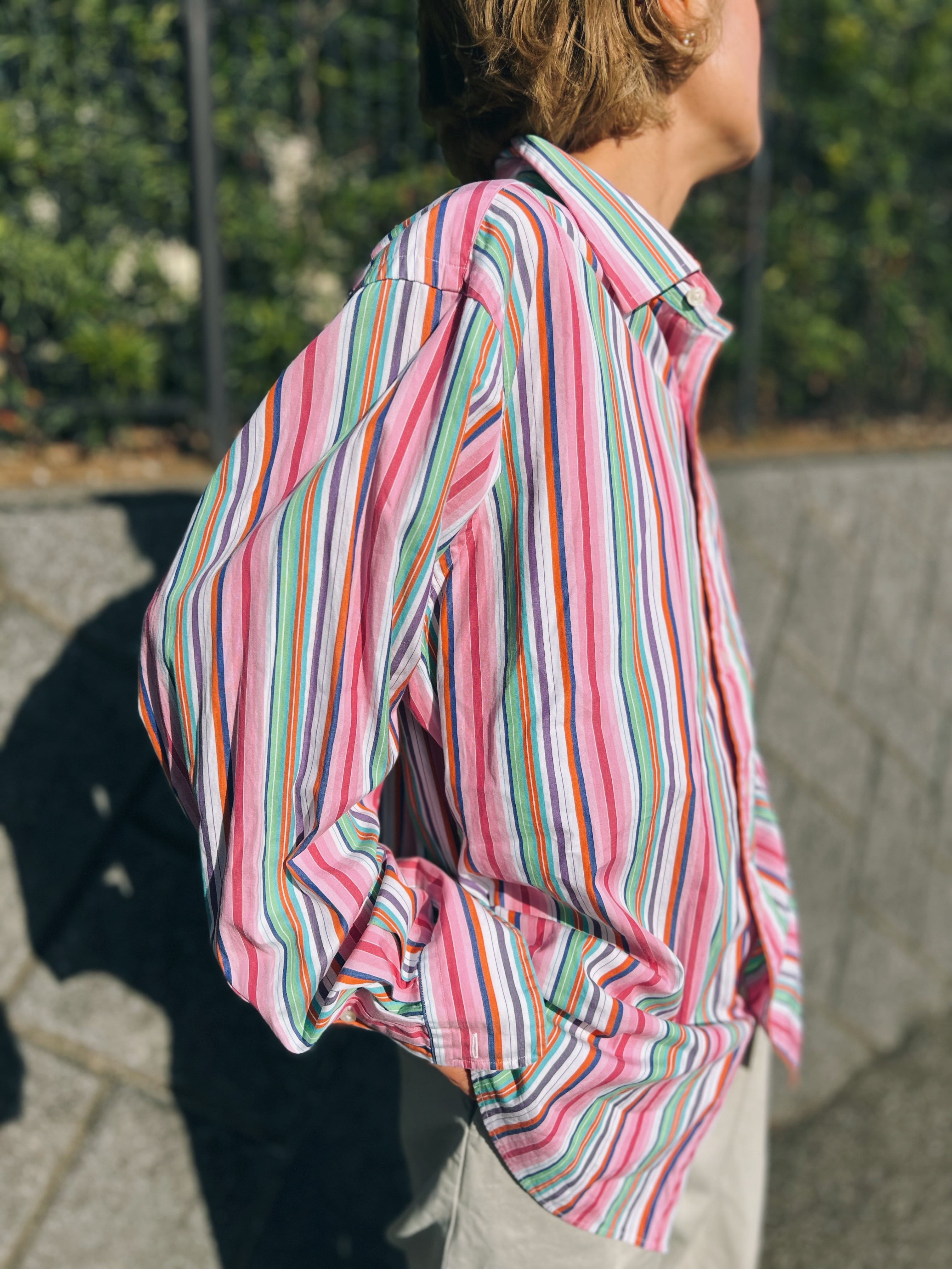 （SH635）Polo Ralph Lauren multi stripe shirt