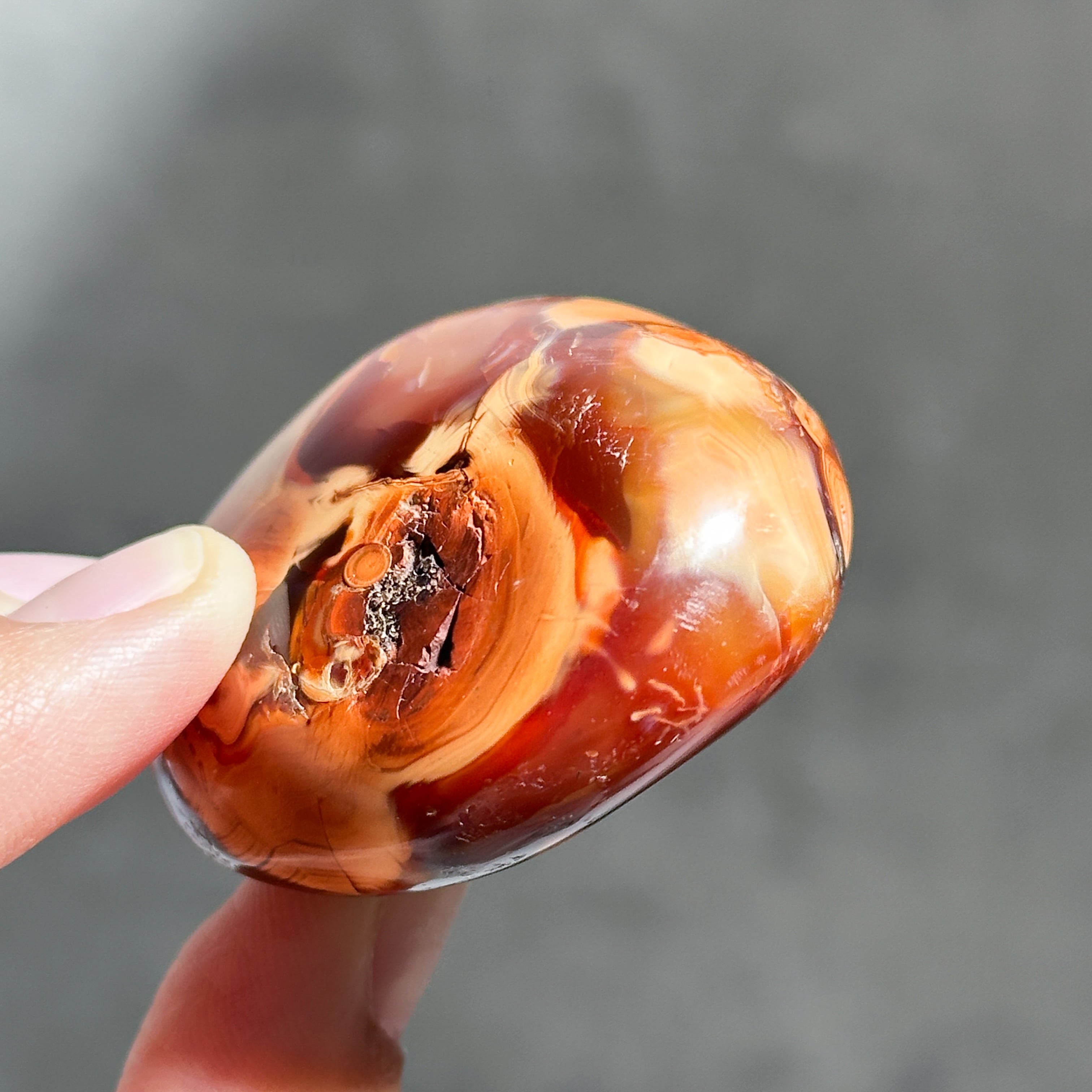 カーネリアン パーム 21♢ Carnelian ♢天然石・鉱物・パワーストーン