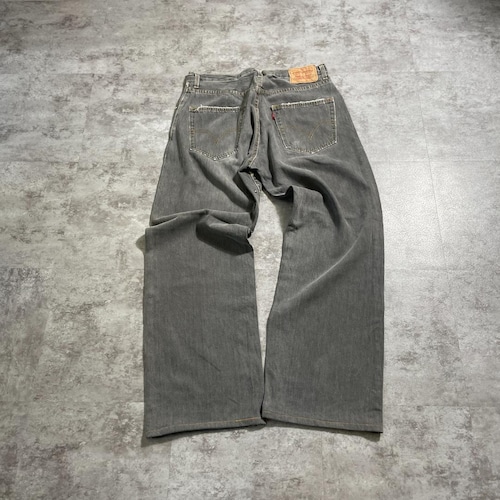 【W31 L34】 香港製 usa levi's 先染ブラック 569 詳細写真2