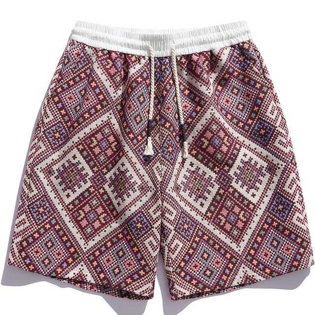 Ethnic print shorts 21039