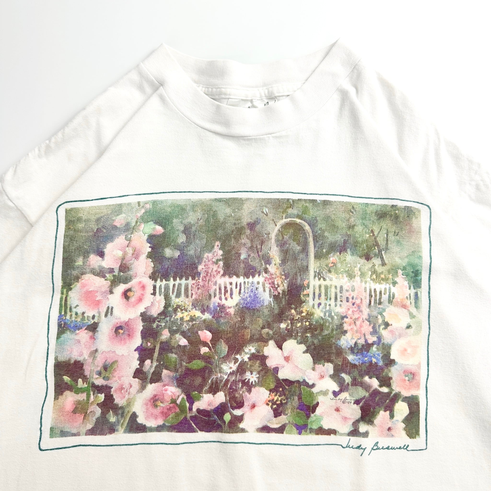 90s Judy Buswell Floral Garden Art T-Shirt