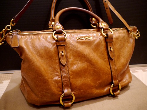 定番★miumiu ミュウミュウ レザー ハンドショルダー2way バッグ