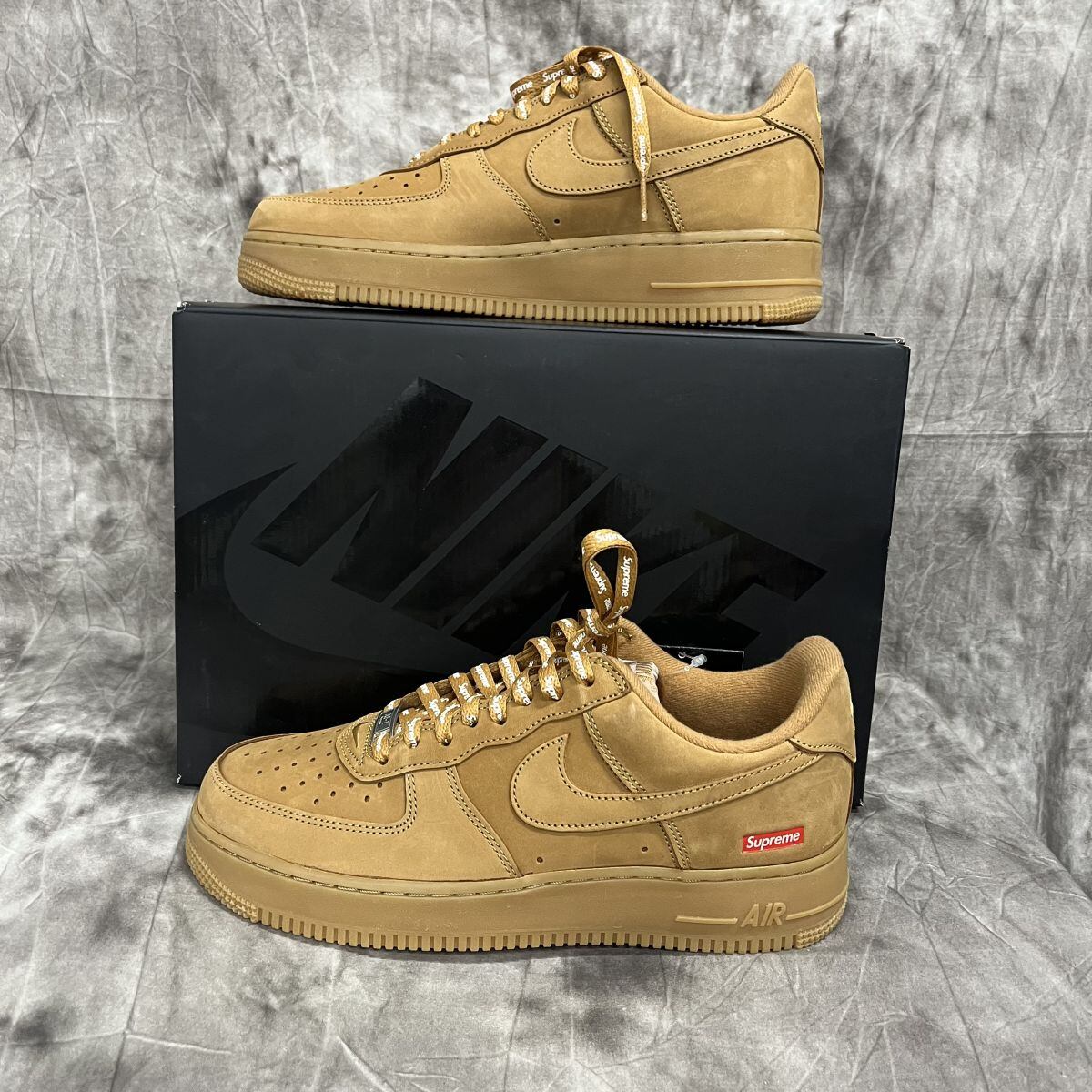 未使用】Supreme×NIKE/シュプリーム×ナイキ AIR FORCE 1 LOW Flax ...