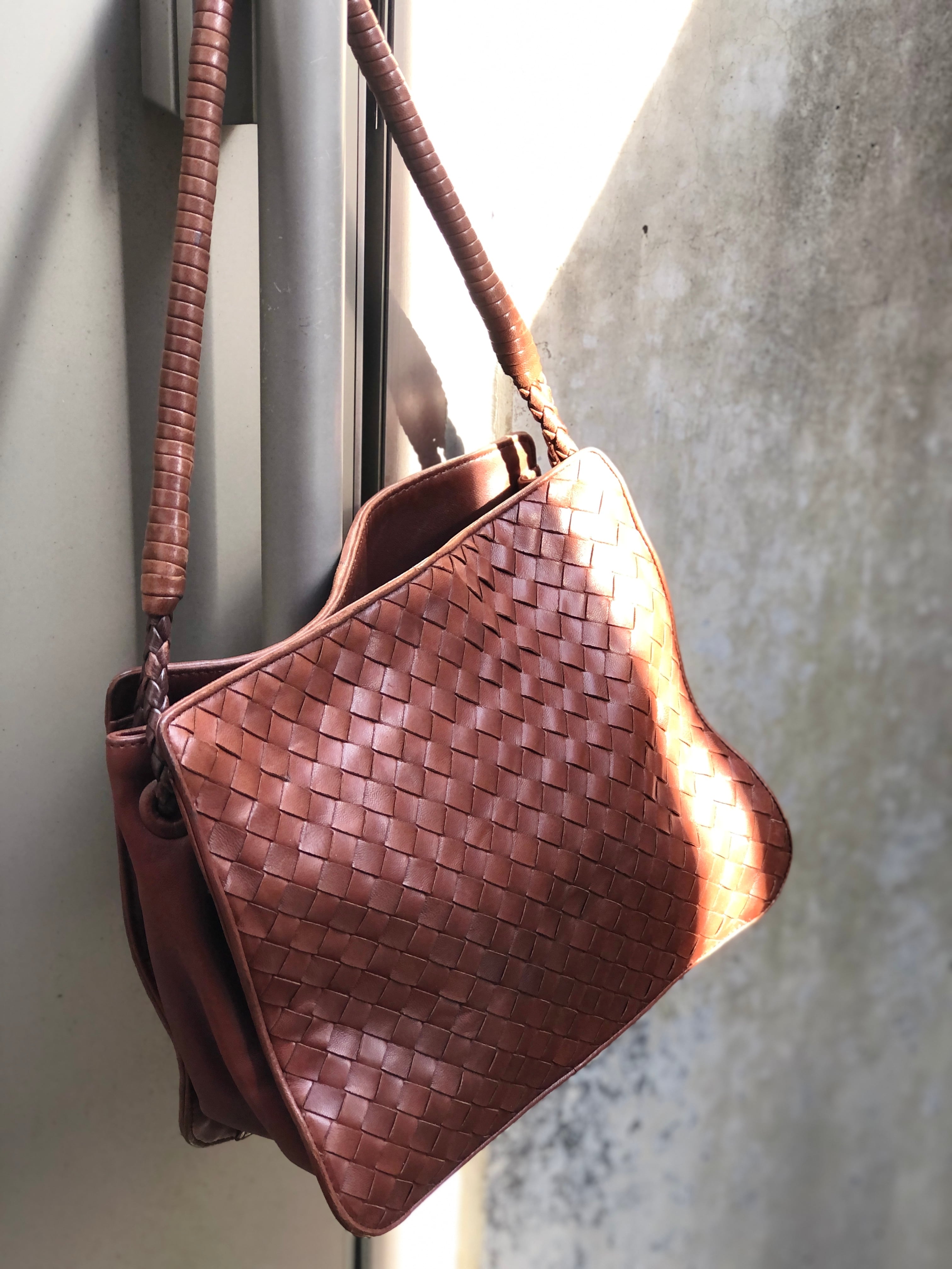 Bottega Veneta ボッテガヴェネタ イントレチャート レザー トート ...