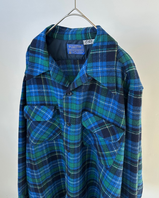 -Pendleton- Vintage 70s L Board Shirt made in USA